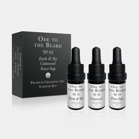 USDA Organic Beard Oil Discovery Kit, 3-in-1 Premium Men’s Grooming Kit: Beard Oil, Pre-Shave Oil & Aftershave Beard Balm, For Beard Growth, Beard and Mustache Conditioning
