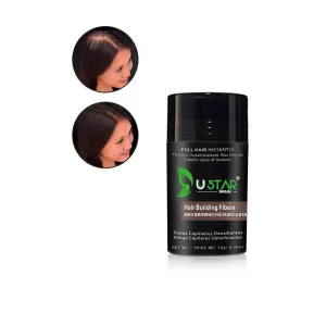 USTAR Economy Keratin Hair building Fibers Medium Brown 12 grams 30 Days Supply