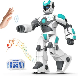 VATOS Remote Control Robot for Kids Extra Large, 15.4" Programmable RC Robot Toy with Sing Dance, Gesture Sensing & Voice Control Smart Robot, Rechargeable Robot for Toddler Boys Girls 3 4 5 6 8 