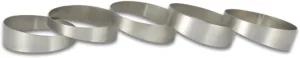Vibrant Power 13271 Pie Cuts, CP1 Titanium, Natural, 2.25 in. Outside Diameter, 3.75 in. Centerline Radius, 9 degree per cut, Set of 5