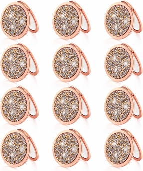 Vicenpal Compact Cosmetic Mirror Round Pocket Makeup for Bridesmaid Gifts Hand Held Small Mirror for Purse Compact Travel Accessory Proposal Bridal Shower Gifts, 2.75 Inch(12 Pcs)