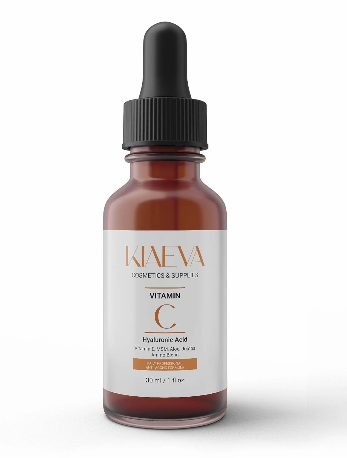 Vitamin C 20 Face Serum, Brightening & Anti-Aging with Squalane & Vitamin E, 1 fl oz