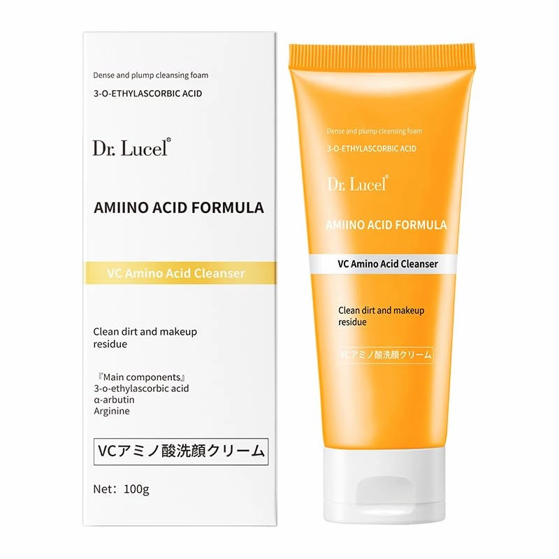 Vitamin C Amino Acid Facial Cleanser 100g / with α-Arbutin and Nourishing Extracts, Gently Controls Oil, Brightens, and hydrates, Revitalize Skin and Reveal Natural Glow