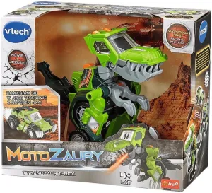 VTech Club, Motorcycles: Tyrannosaurus T-Rex - Interactive 2in1 Toy, Dinosaur, Transforming into Auto Off-Road Vehicle, for Children from 4 Years