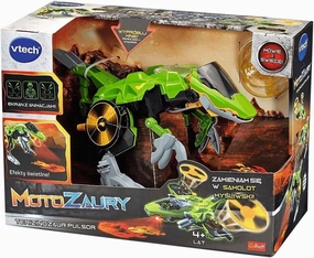 VTech Club, Motorcycles: Terizinozaur Pulsor - Interactive Toy 2in1, Dinosaur Transforming into Fighter Aircraft, for Children from 4 Years