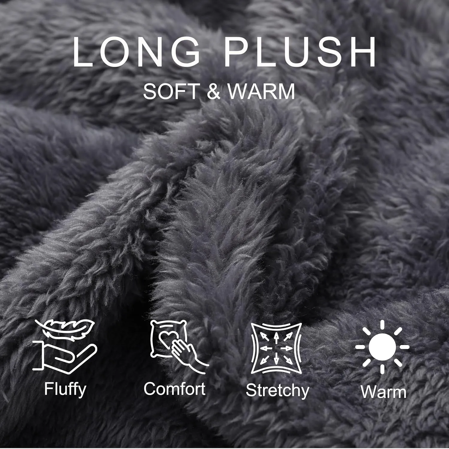 Vulcanodon Mens Robe Big and Tall with Hood, Full Length Plush Robe for Men Long Fleece Bathrobe