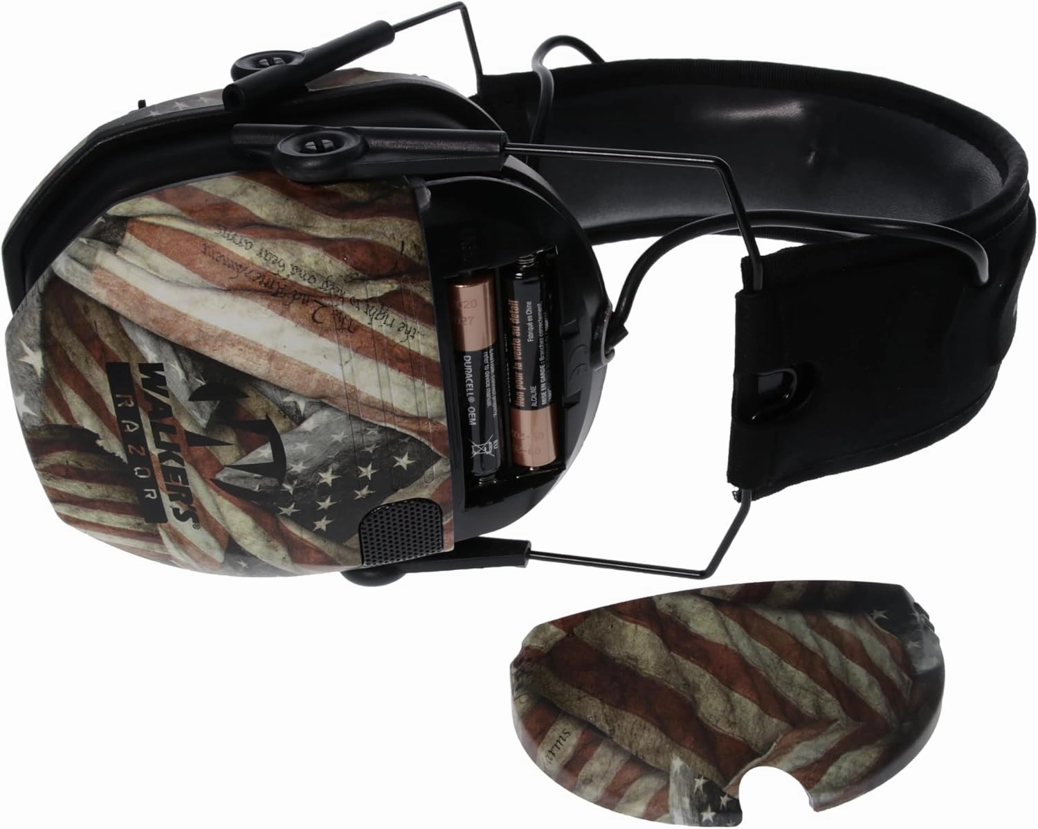 Walker's Razor Slim Ultra Low Profile Compact Design Adjustable Range Shooting Hunting Hearing Protection Electronic Earmuffs