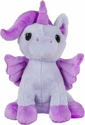 Warm Pals Lavender Scented Glow in The Dark Pegasus Plush, Cozy Microwavable and Freezable Plush Toys Filled with Natural Grains and Lavender, Heatable and Coolable Bedtime Comfort Stuffed Animal