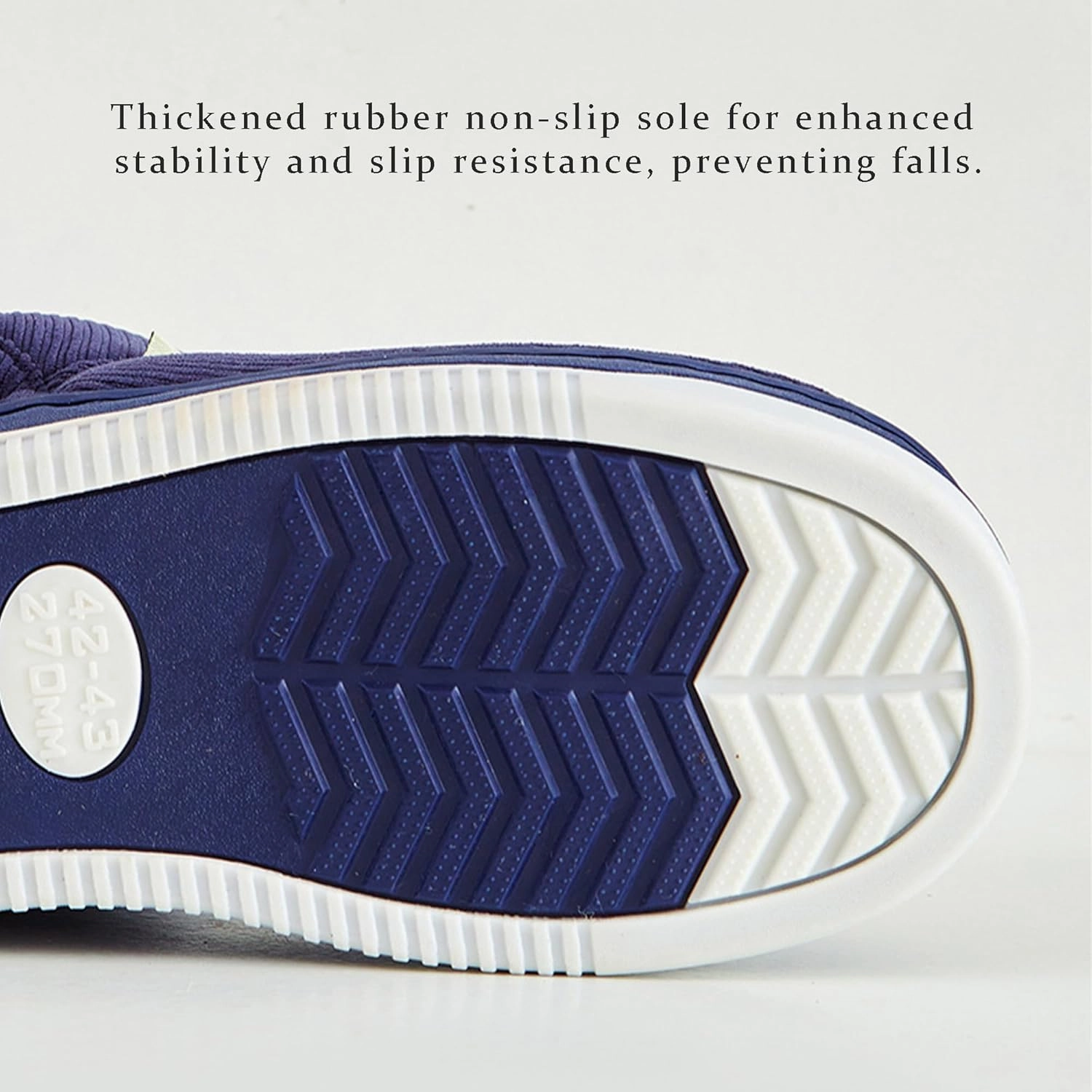 Warm Winter Slippers for Seniors – Unisex Non-Slip Indoor/Outdoor Shoes With Adjustable Hook-and-Loop