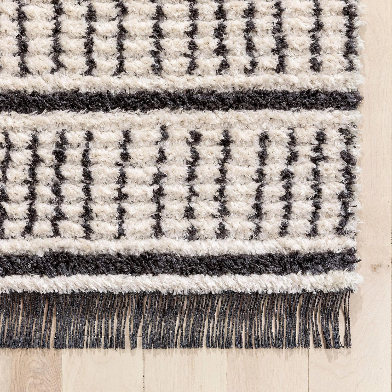 Well Woven Vihno Ivory Tribal Stripes Geometric Pattern Runner Rug 3x10 (2'7" x 7'3")