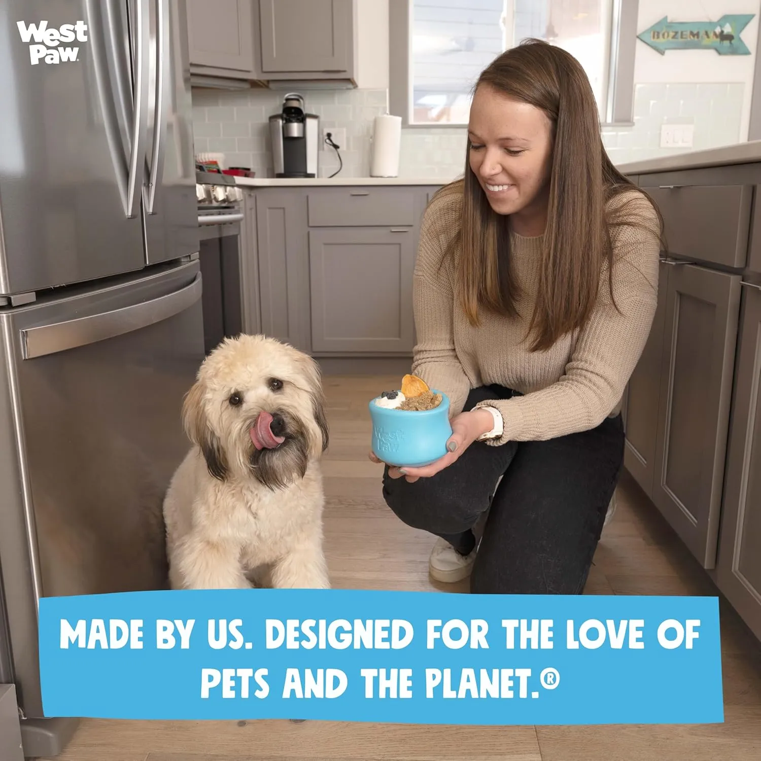 WEST PAW Zogoflex Limited Edition Toppl Treat Dispensing Dog Toy Puzzle – Interactive Chew Toys for Dogs – Dog Toy for Moderate Chewers, Fetch, Catch – Holds Kibble, Treats, Large 4", Bubblegum