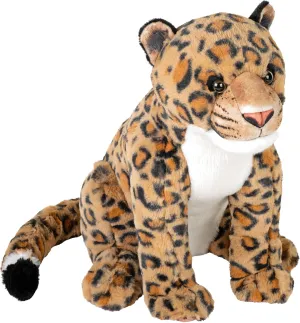 Wild Republic Artist Collection Leopard, Stuffed Animal, 13 Inch, Plush Toy, Fill is Spun Recycled Water Bottles