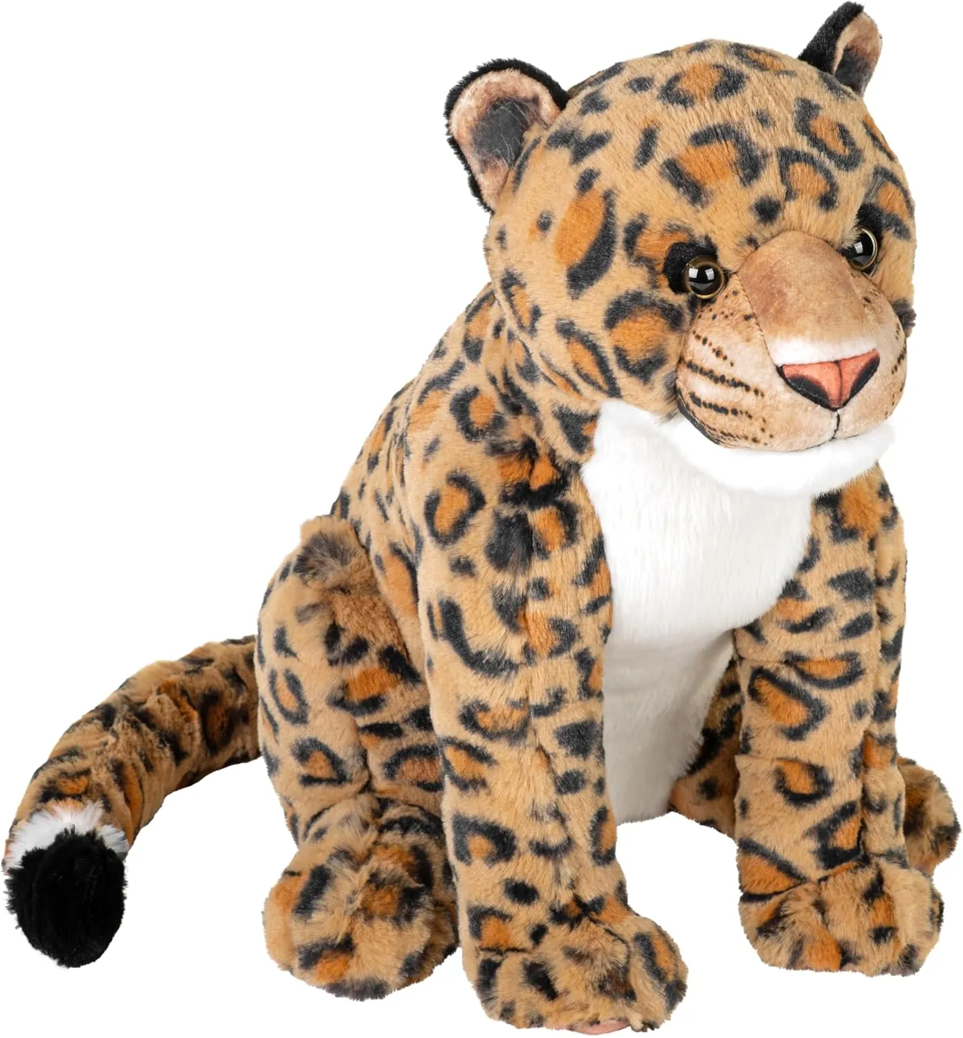 Wild Republic Artist Collection Leopard, Stuffed Animal, 13 Inch, Plush Toy, Fill is Spun Recycled Water Bottles