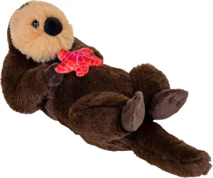 Wild Republic Earthkins Mini Sea Otter, Stuffed Animal, 8 inch, Plush Toy, Eco-Friendly