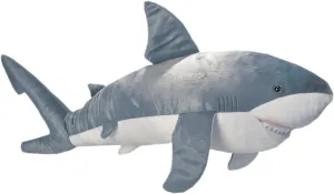 Wild Republic Jumbo Great White Shark Plush, Giant Stuffed Animal, Plush Toy, Gifts for Kids, 30 Inches
