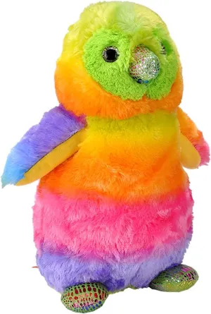 Wild Republic Rainbowkins Penguin, Stuffed Animal, 12 Inches, Plush Toy, Fill is Spun Recycled Water Bottles