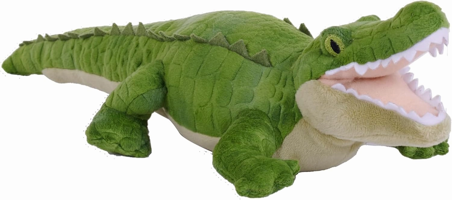 Wild Republic Cuddlekins Eco Mini Alligator, Stuffed Animal, 8 Inches, Plush Toy, Fill is Spun Recycled Water Bottles, Eco Friendly