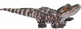Wild Republic Living Stream Baby Alligator 12 Inches, Gift for Kids, Plush Toy, Great Novelty Gift for Fishermen and Sportsmen