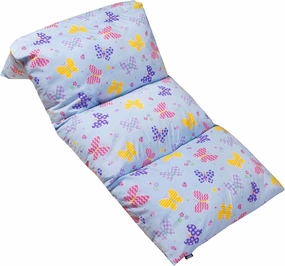 Wildkin Kids Floor Lounger – Pillow Lounger, Travel-Friendly, Ideal for Sleepovers, Fits Standard Pillows - Butterfly Garden