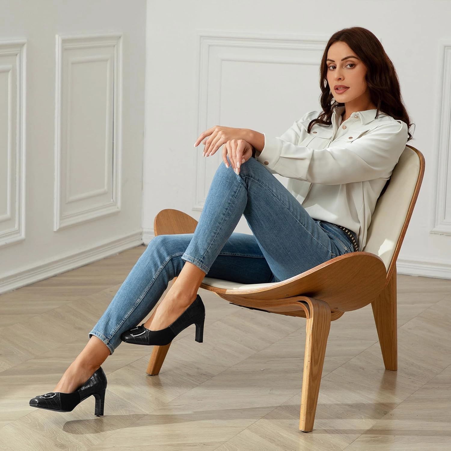 Women Dress Pumps Orthotic Heels Orthopedic Bunion Shoes