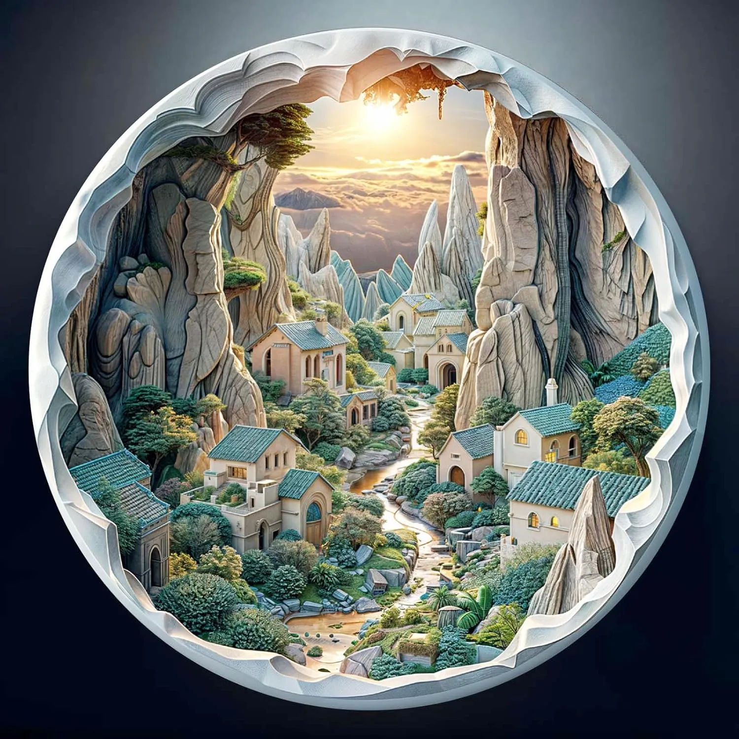 Wooden Puzzles for Adults - 3D Vision Effects Cave-2 Wooden Jigsaw Puzzles - Unique Shaped Wooden Jigsaw Puzzles for Adults - Animal Wooden Puzzle Creative Birthday Gifts - Puzzle Toys - 200pcs