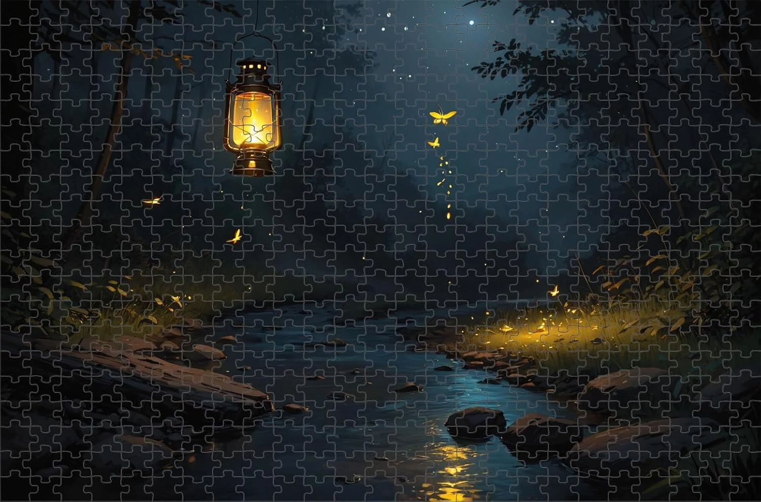 Wooden Jigsaw Puzzle 500 Piece Japanese Castle Garden Lantern Wooden Jigsaw Puzzles Challenging Educational Fun Interactive Toys for Family Creative Gift