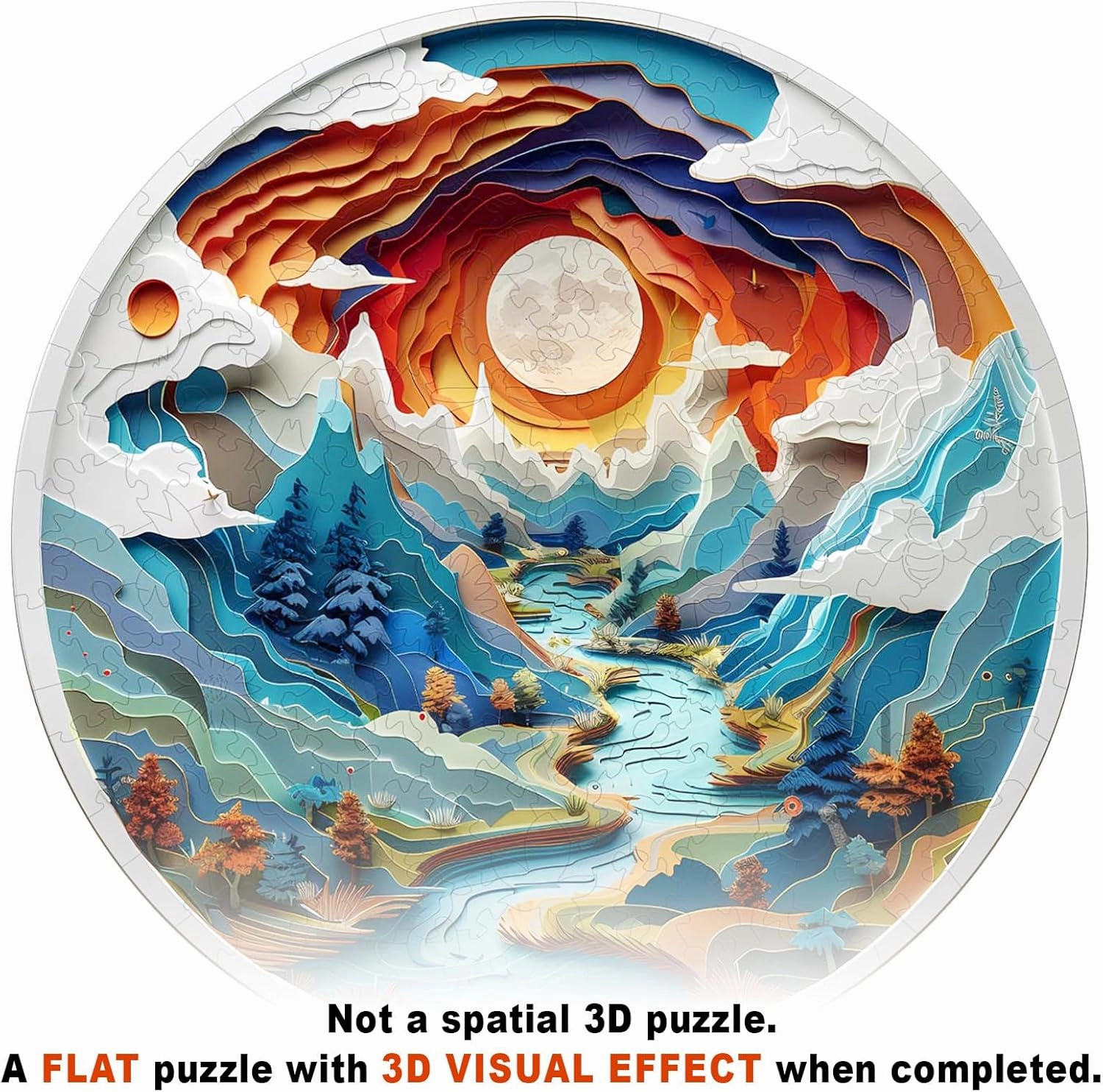 Wooden Puzzles for Adults - 3D Vision Effects Cave-3 Wooden Jigsaw Puzzles - Unique Shaped Wooden Jigsaw Puzzles for Adults - Animal Wooden Puzzle Creative Birthday Gifts - Puzzle Toys - 200pcs