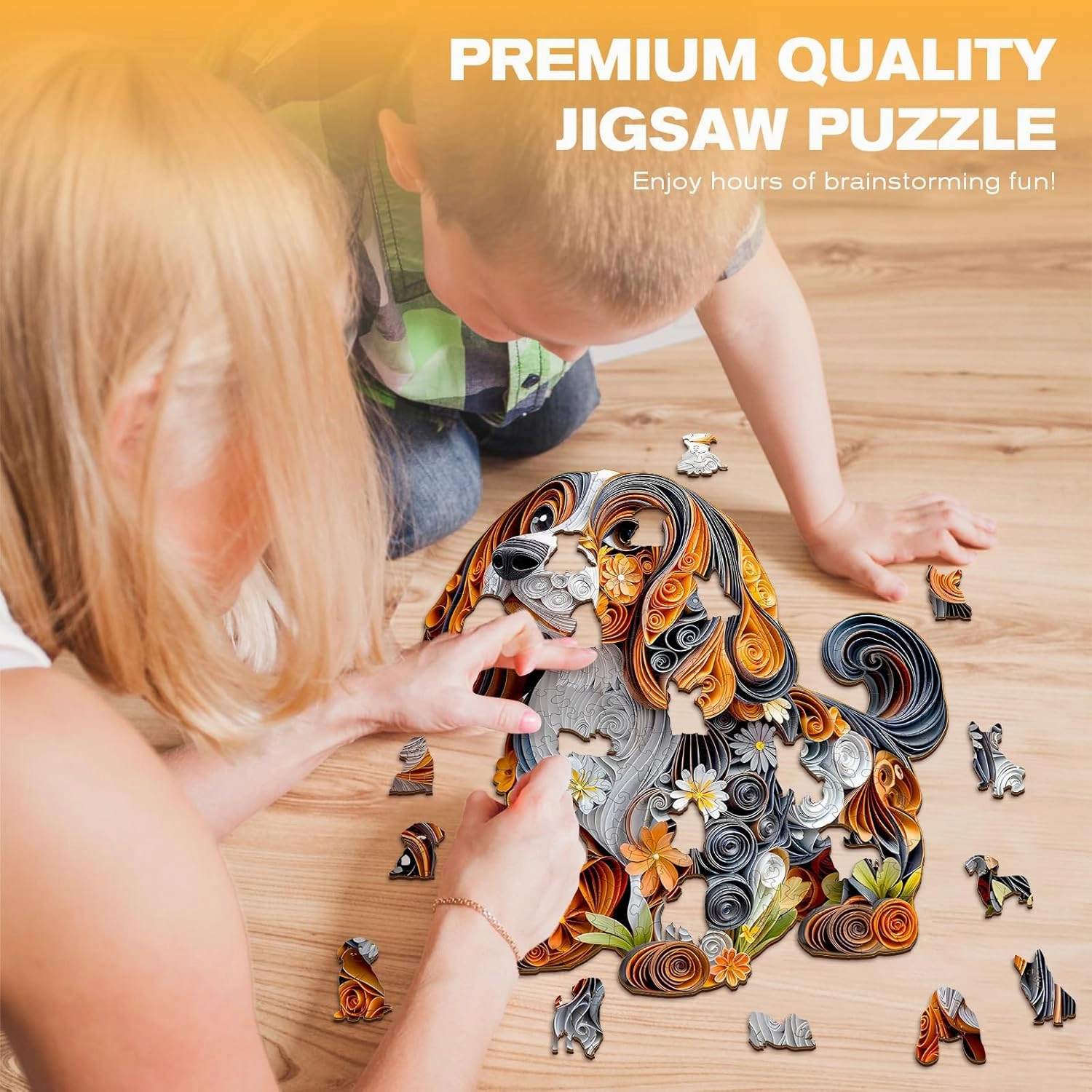Wooden Puzzles for Adults - Paper Dachshund Wooden Puzzles - Unique Shaped Wooden Jigsaw Puzzles - Animal Wooden Puzzle Creative Gifts - Puzzle Toys - (190pcs)