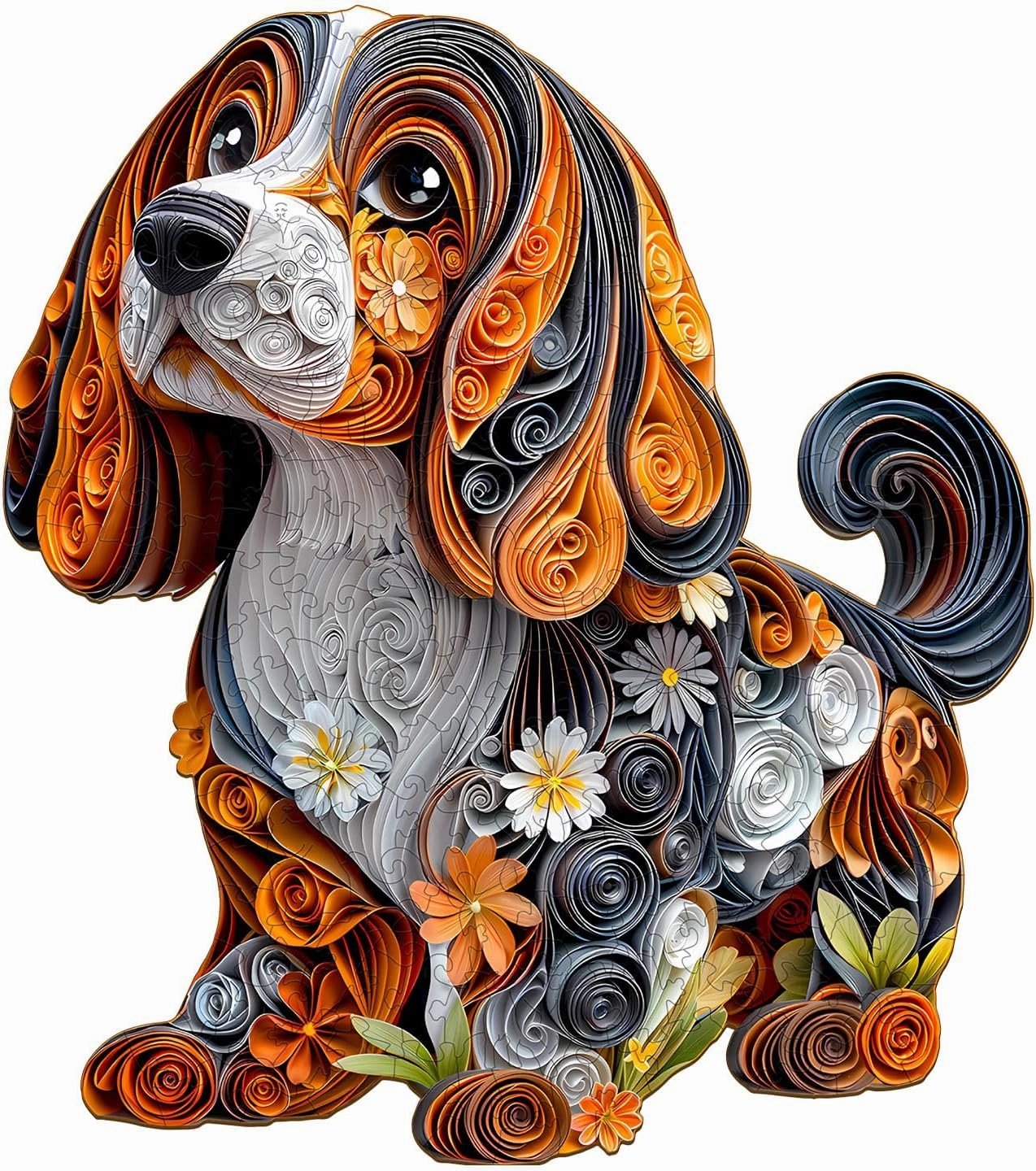 Wooden Puzzles for Adults - Paper Dachshund Wooden Puzzles - Unique Shaped Wooden Jigsaw Puzzles - Animal Wooden Puzzle Creative Gifts - Puzzle Toys - (190pcs)