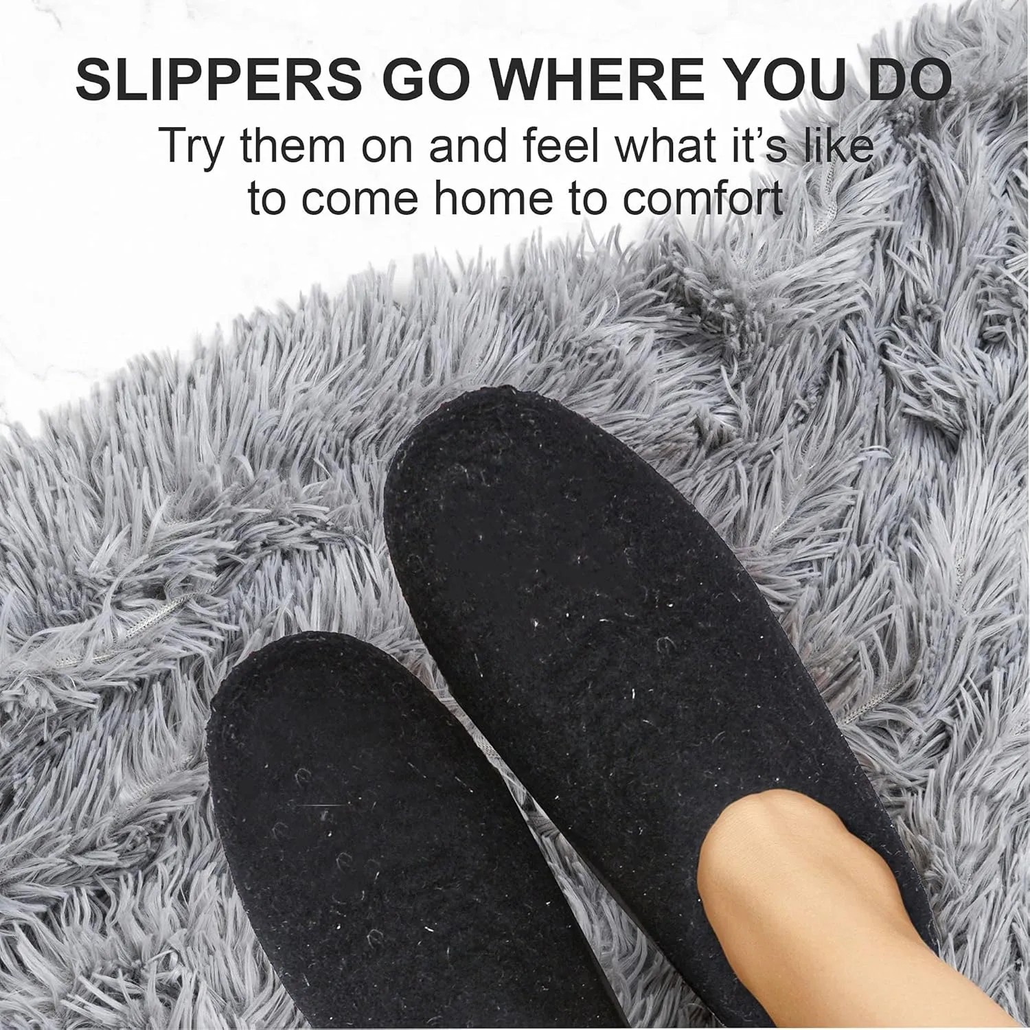 Wool Indoor Slippers - Natural Organic Wool, Genuine Leather Sole, Handmade in Nepal - Cozy, Warm, Soft, Unisex Non-Slip House Shoes for Men & Women - Perfect for Winter Comfort