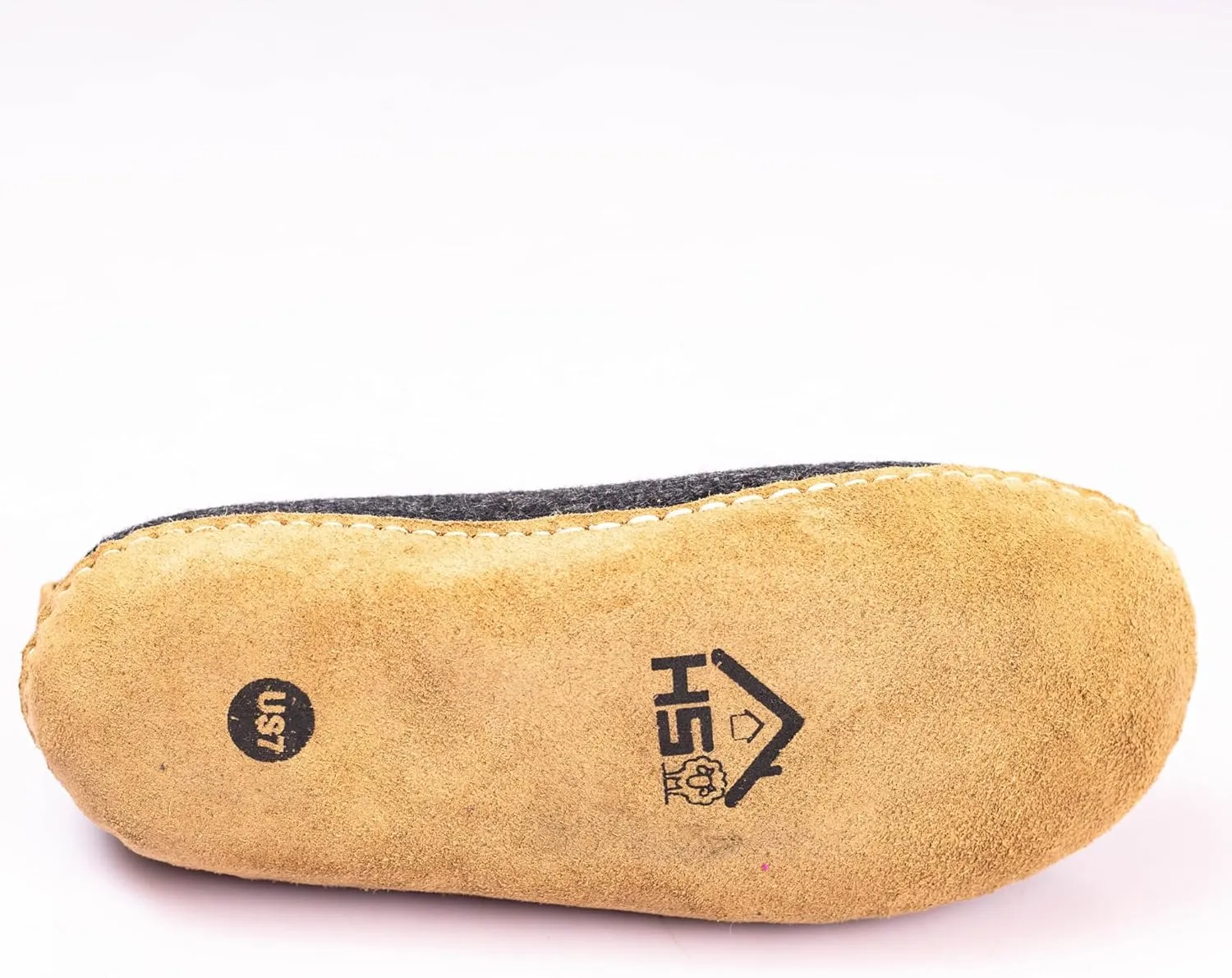 Wool Indoor Slippers - Natural Organic Wool, Genuine Leather Sole, Handmade in Nepal - Cozy, Warm, Soft, Unisex Non-Slip House Shoes for Men & Women - Perfect for Winter Comfort