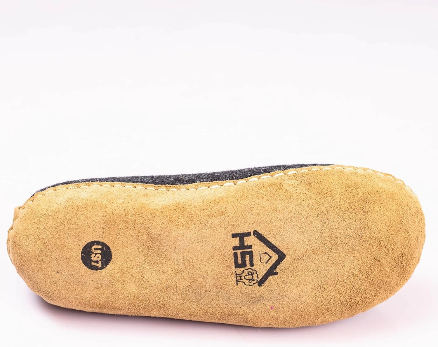 Wool Indoor Slippers - Natural Organic Wool, Genuine Leather Sole, Handmade in Nepal - Cozy, Warm, Soft, Unisex Non-Slip House Shoes for Men & Women - Perfect for Winter Comfort
