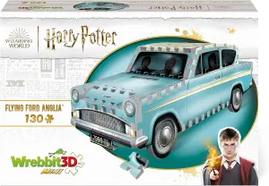 Wrebbit3D - Harry Potter – Flying Ford Anglia Mini 3D Puzzle for Teens and Adults | 130 Real Jigsaw Puzzle Pieces | Not Just an Ordinary Model Kit for Adults | Great Gift for Harry Potter Fans