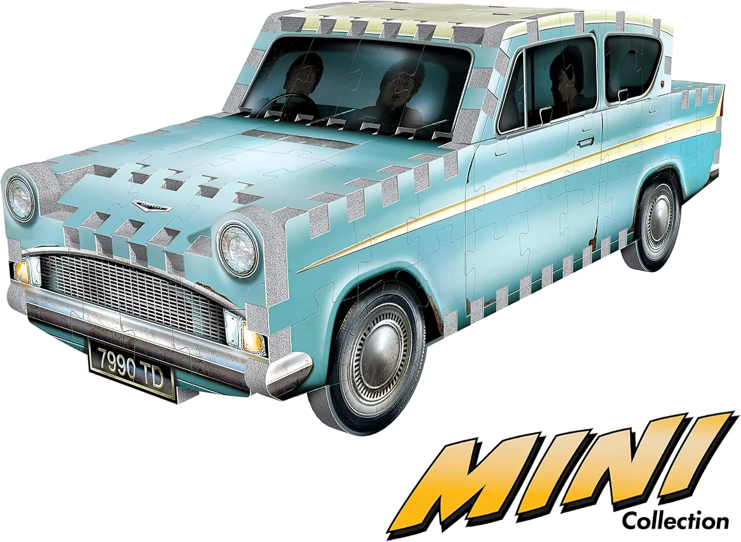 Wrebbit3D - Harry Potter – Flying Ford Anglia Mini 3D Puzzle for Teens and Adults | 130 Real Jigsaw Puzzle Pieces | Not Just an Ordinary Model Kit for Adults | Great Gift for Harry Potter Fans