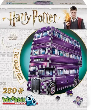Wrebbit3D - Harry Potter – The Knight Bus 3D Puzzle for Teens and Adults | 280 Real Jigsaw Puzzle Pieces | Not Just an Ordinary Model Kit for Adults for Harry Potter Fans