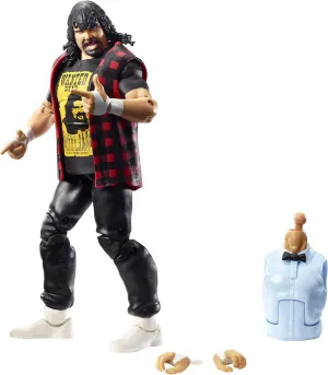 WWE Elite Collection Mick Foley WrestleMania 22 Action Figure with Deluxe Articulation, Life-like Detail, Authentic Ring Gear, Swappable Hands & Accessory