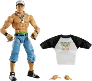 WWE MATTEL ​Top Picks Elite John Cena 6-inch Action Figure with Deluxe Articulation for Pose and Play, Life-like Detail, Authentic Ring Gear & Accessory,Multi,GVC03
