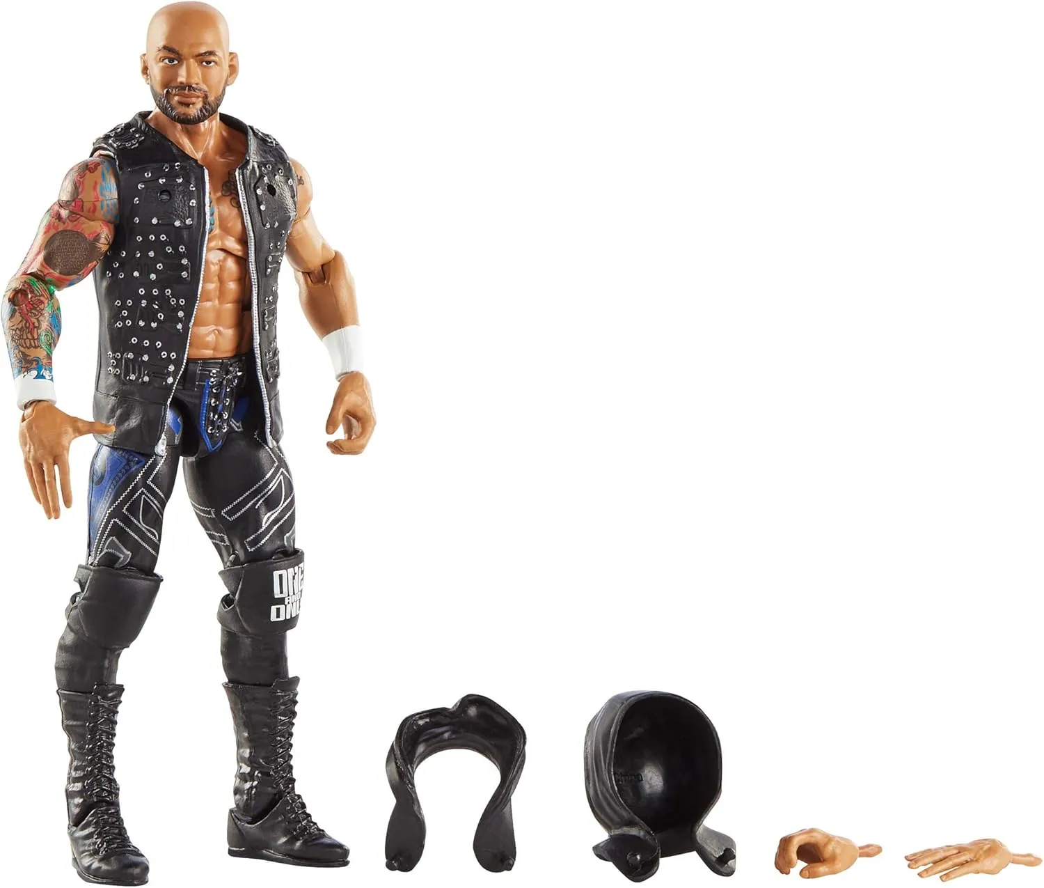 WWE Ricochet Elite Series #80 Deluxe Action Figure with Realistic Facial Detailing, Iconic Ring Gear & Accessories
