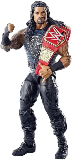 WWE Roman Reigns Elite Collection Deluxe Action Figure with Realistic Facial Detailing, Iconic Ring Gear & Accessories