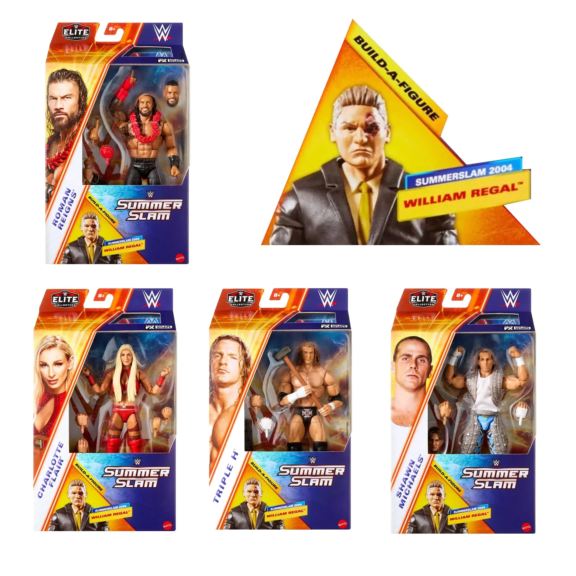 WWE SummerSlam Elite 2025 - Complete Set of 4 -  William Regal Build-a-Figure