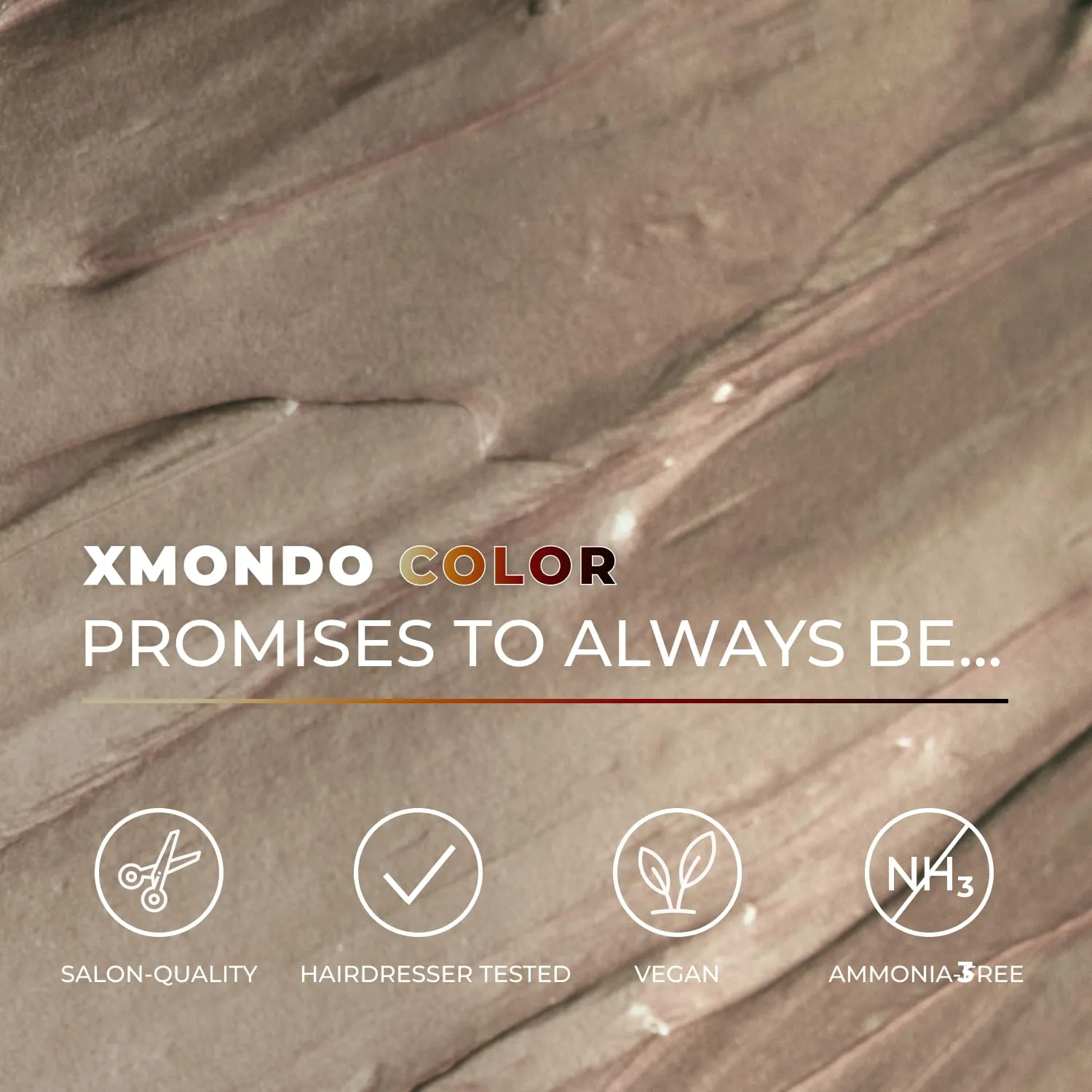 XMONDO Color Ash Blonde Color Depositing Mask & Semi-Permanent Hair Dye Super Gloss Infused with Bond Boosters for Nourishment, Revitalize & Repair, Vegan Formula, 8 Fl Oz