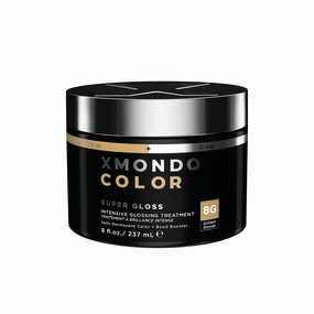 XMONDO Color Golden Blonde Color Depositing Mask & Semi-Permanent Hair Dye Super Gloss Infused with Bond Boosters for Nourishment, Revitalize & Repair, Vegan Formula, 8 Fl Oz