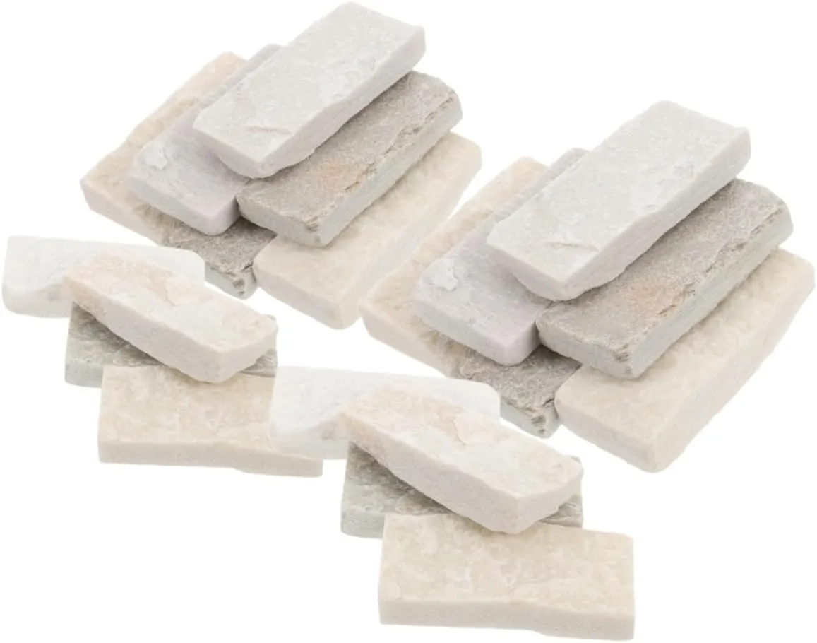 YARNOW 40pcs Miniature Bricks for DIY Projects Durable Dollhouse Accessories for Fish Tank Decorations Micro Landscape Ornaments and Displays