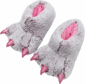 YESBOR Women's Plush Monster Feet House Slippers Halloween Furry Animal Costume Paw Claw Shoes