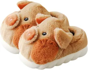 YILANLAN Adult Cotton Slippers PIg Slippers Home Slippers Plush Slippers Animal Slippers