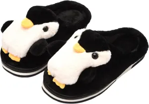 YILANLAN Women's Penguin Plush Warm Animal Home Cute Slippers