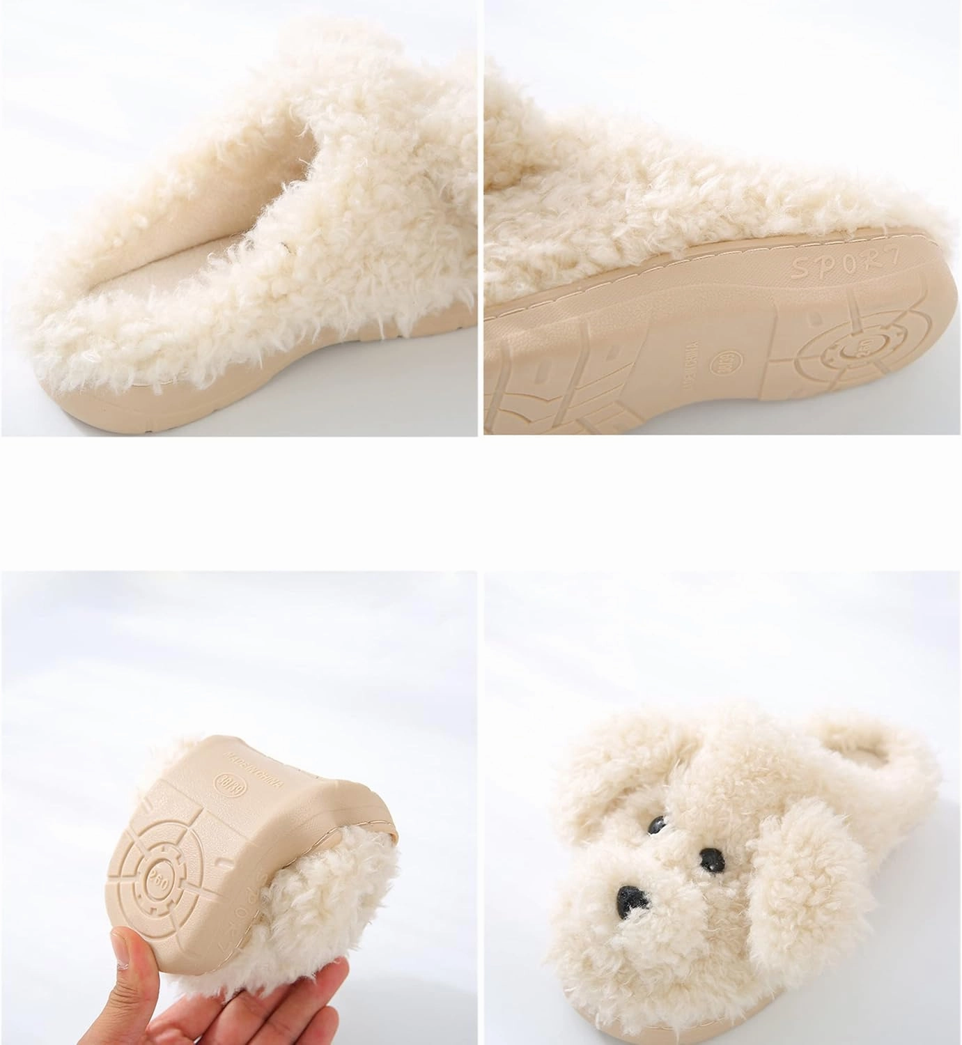 YILANLAN Women's Cartoon Animal Dog Home Cute Slippers - Warm Winter Slippers