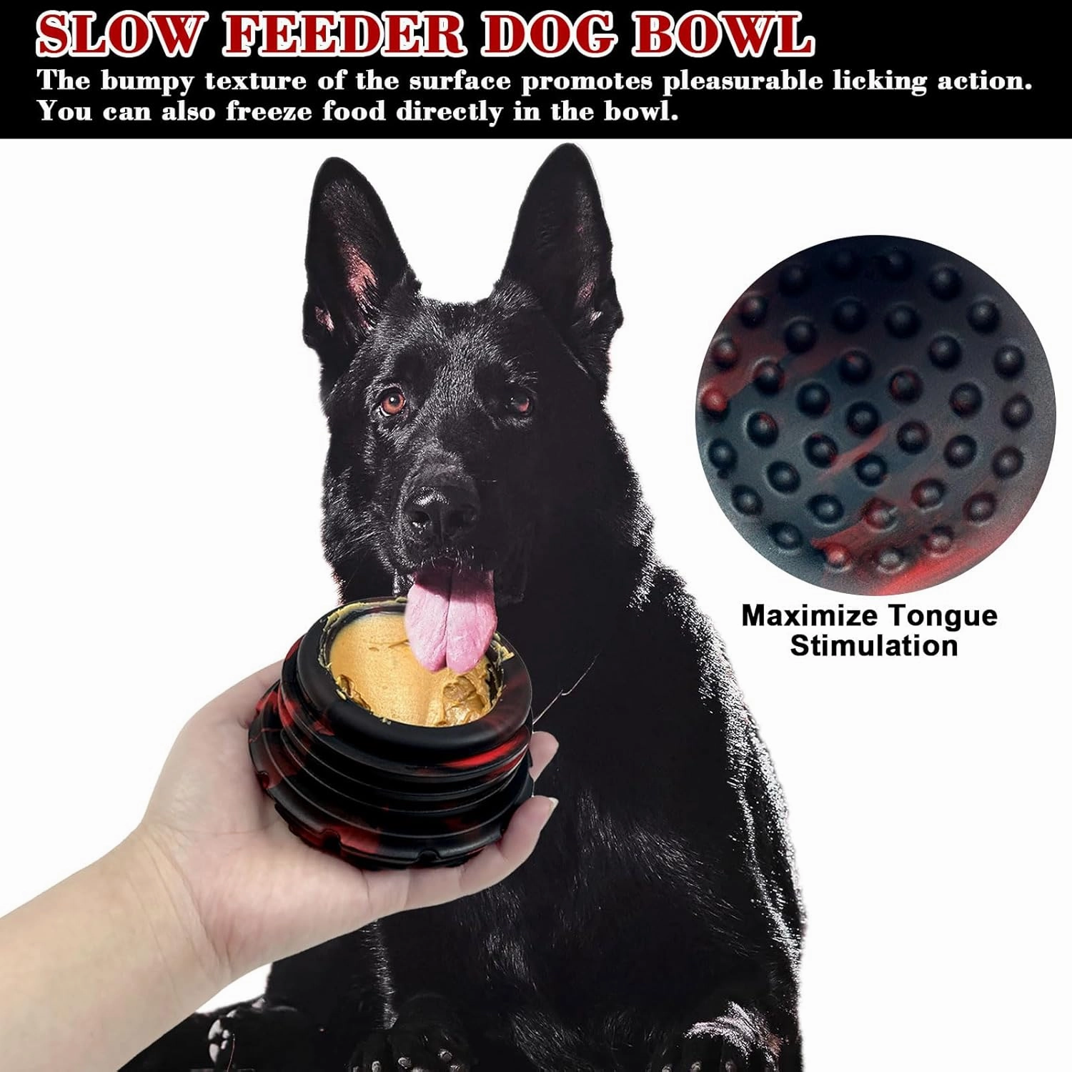 Yipetor Dog Toy, Frozen Dog Treats to Keep Dogs Busy, Interactive Treat Dispensing Dog Toy Puzzle, Interactive Chew Toys for Large Dog, Power Chewer, Durable Rubber-Easy to Clean-Holds Kibble, Treats