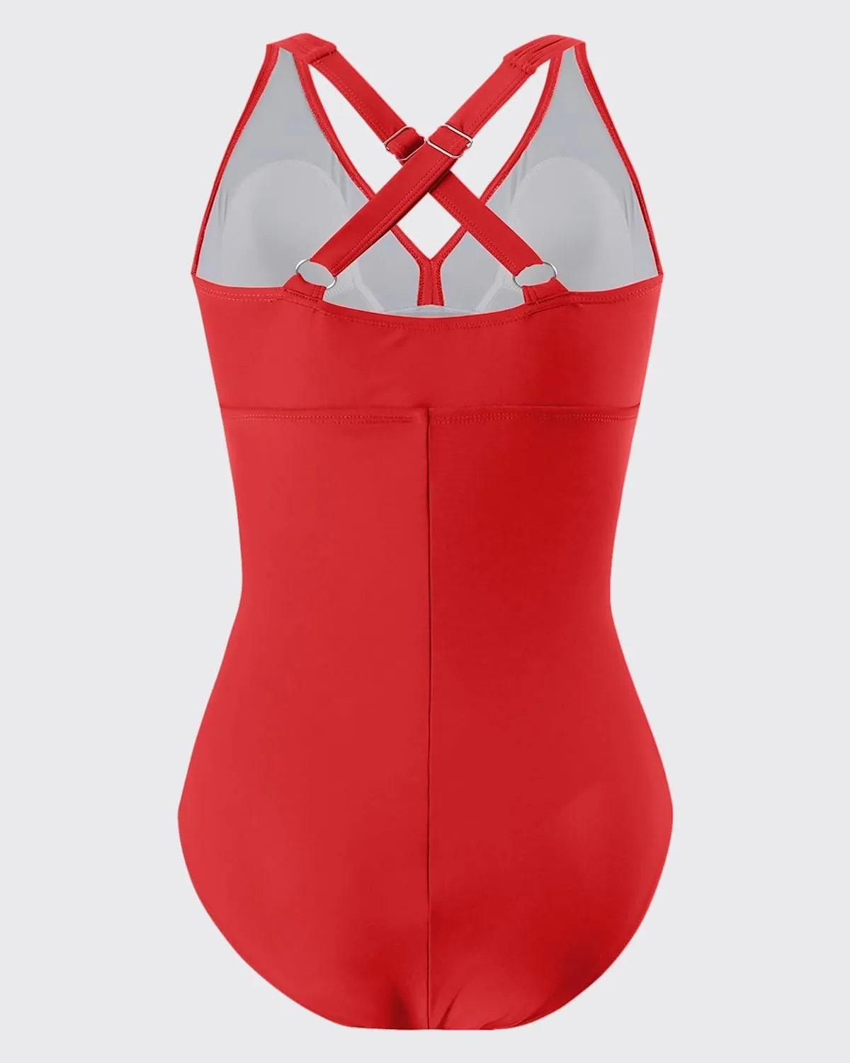 YNIQUE Women's One Piece Bathing Suits Tummy Control Swimsuits V Neck Ruched Slimming Swimwear