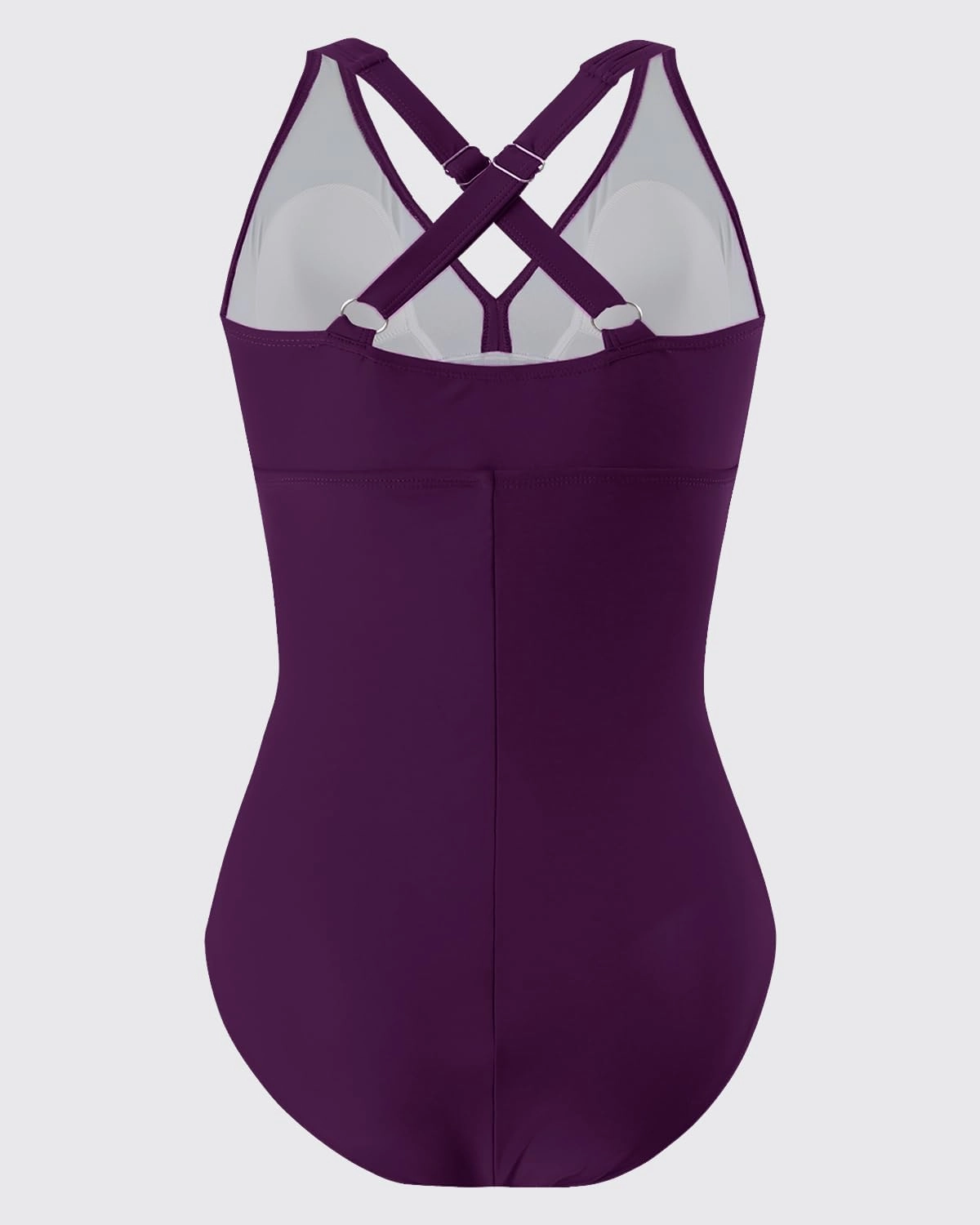 YNIQUE Women's One Piece Bathing Suits Tummy Control Swimsuits V Neck Ruched Slimming Swimwear